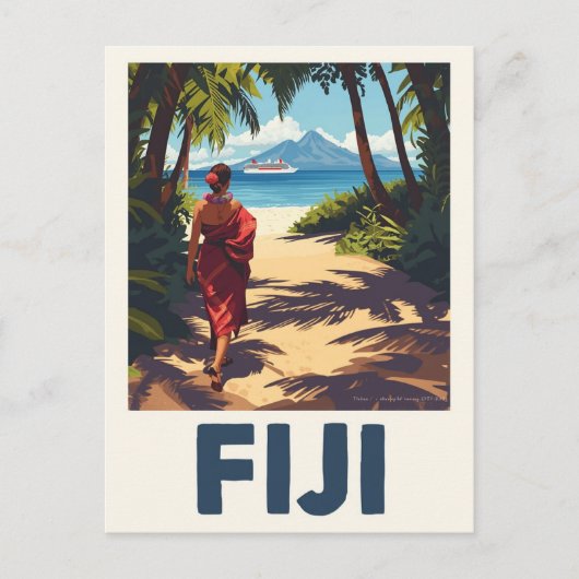  Fiji Tropical Island reizen Briefkaart (Voorkant)