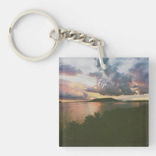 Fiji Tropisch Eiland Flexibele Foto Magneet Sleutelhanger