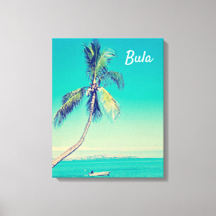 Fiji tropische palmbomen canvas afdruk
