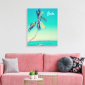 Fiji tropische palmbomen Eiland reizen Canvas Afdruk (Insitu (Woonkamer))