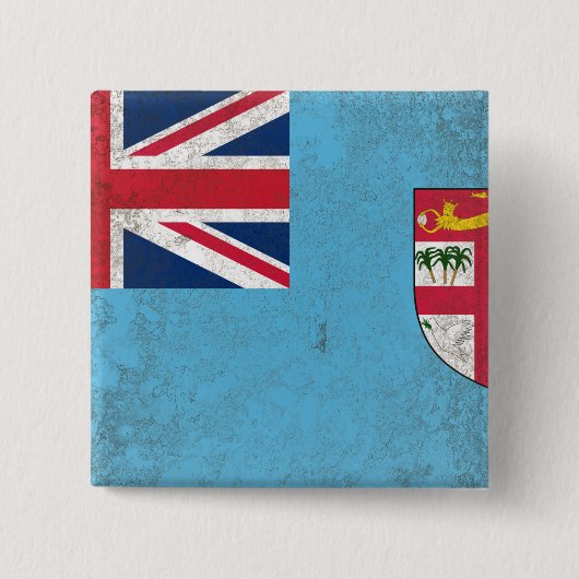 Fiji Vierkante Button 5,1 Cm (Voorkant)