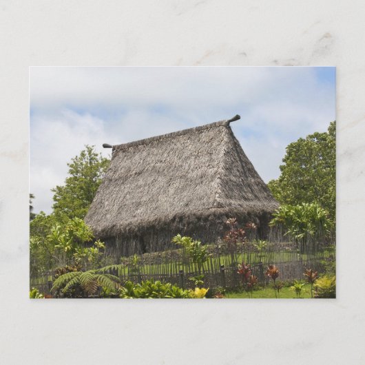 Fiji, Viti Levu Island. Polynesiaanse cultuur Briefkaart (Voorkant)