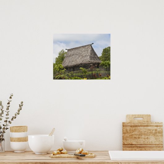 Fiji, Viti Levu Island. Polynesiaanse cultuur Poster (Keuken)