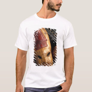 Fiji, Viti Levu Maskers op een markt in de stad. T-shirt