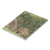 Fiji, Viti Levu, Navala, traditionele Bure-huizen Notitieblok (Gedraaid)