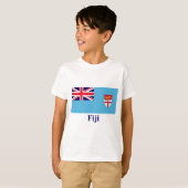 Fiji-vlag met naam t-shirt (Voorkant volledig)