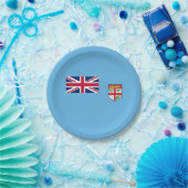 Fiji Vlag Papieren Bordje (Feest)
