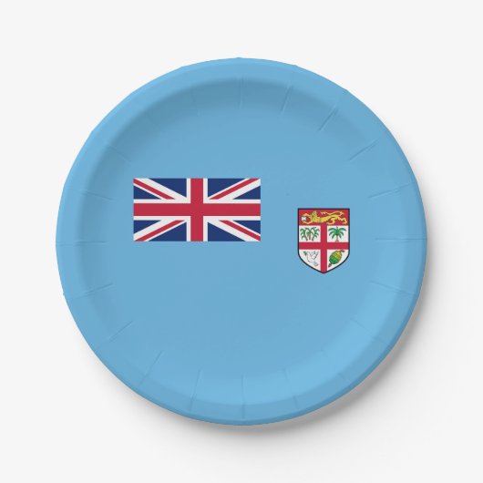 Fiji Vlag Papieren Bordje (Voorkant)
