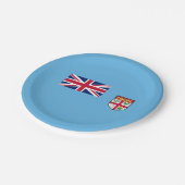 Fiji Vlag Papieren Bordje (Gekanteld)