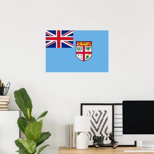 Fiji vlag poster (Thuiskantoor)
