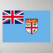 Fiji vlag poster (Voorkant)