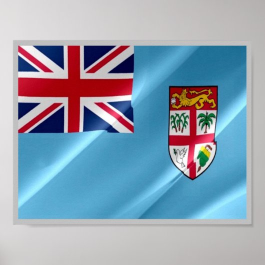 Fiji - Vlaggolving - Poster (Voorkant)