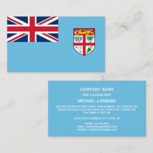 Fijiaanse vlag, Vlag van Fiji Visitekaartje
