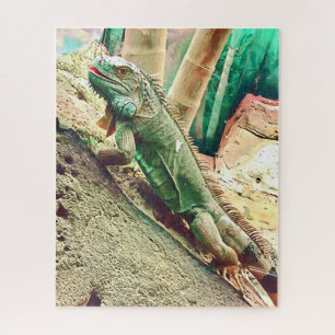 Fijian Iguana lizard reptile Legpuzzel
