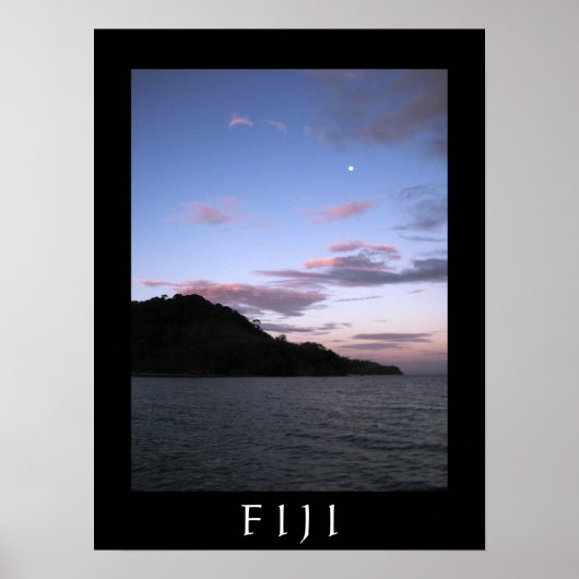 Fijian Sunset Poster (Voorkant)
