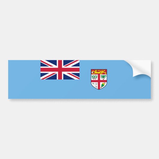 Fijische vlag (Fiji) Bumpersticker (Voorkant)