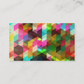 Fijn Abstract geometrisch patroon Visitekaartje (Achterkant)