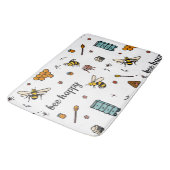 Fijn bijen woord kunst badmat (Gekanteld)