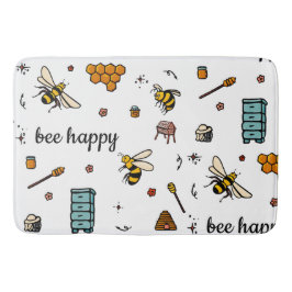 Fijn bijen woord kunst badmat