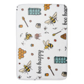 Fijn bijen woord kunst badmat (Voorkant Verticaal)