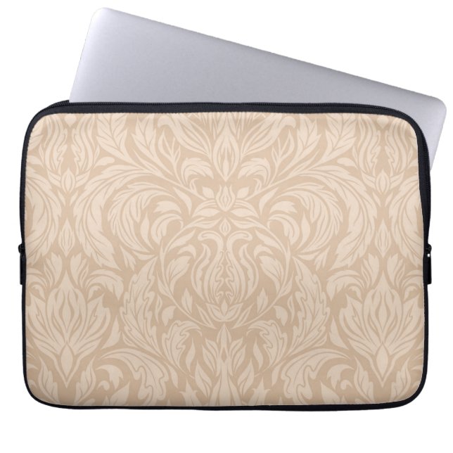 Fijn blad laptop sleeve (Voorkant)