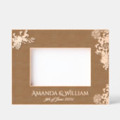 Fijn bloeide bruiloft geëtst Afbeelding Lijst Gegraveerde Lijstjes (Voorkant)