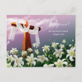 Fijn. Christelijk Religieus Pasen Feestdagenkaart (Voorkant)