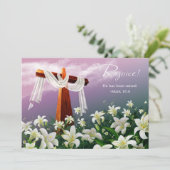 Fijn. Christelijke Religieuze Pasen Kaarten (Staand voorkant)