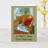 FIJN DAT JE BABY KAART VERWACHT (Gele Bloem)