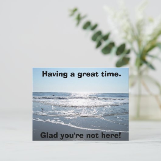 Fijn dat je er bent. briefkaart (Staand voorkant)