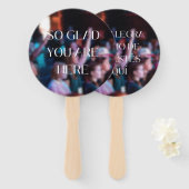 Fijn dat je hier bent Hand Fan Handwaaier (Voorkant en achterkant)