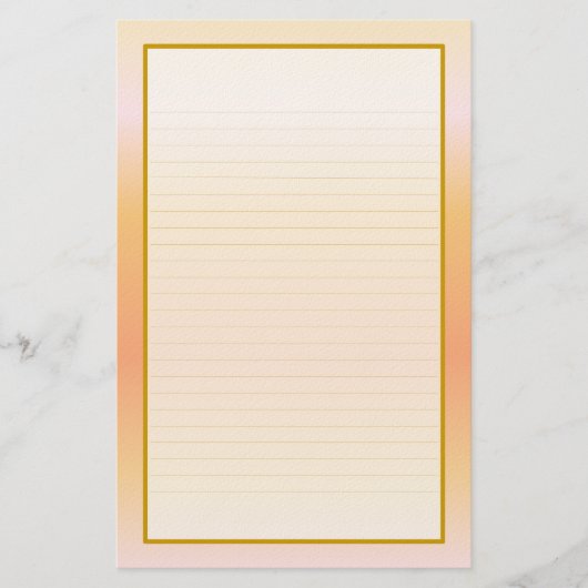 fijn gevoerd perzikbriefpapier briefpapier (Voorkant)