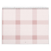 Fijn, herhalend, ruitvormig netpatroon met kalender (Hoes)