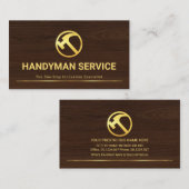 Fijn houtnerf Master Carpentry Visitekaartje (Voorkant / Achterkant)