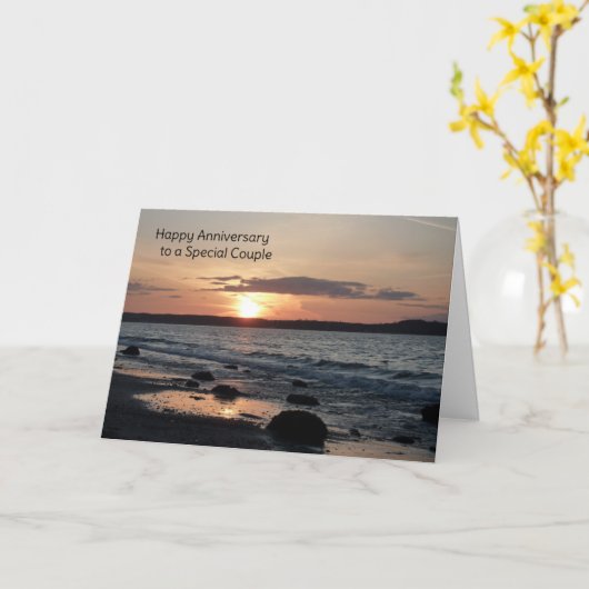 Fijn Jubileum voor een bijzonder stel Kaart (Gele Bloem)