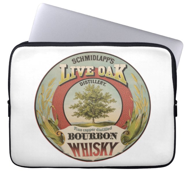 Fijn koper gedistilleerde Bourbon whisky. Laptop Sleeve (Voorkant)