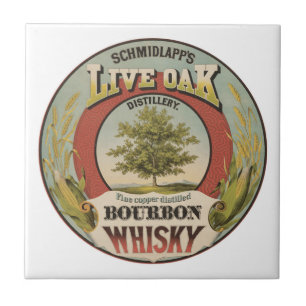 Fijn koper gedistilleerde Bourbon whisky. Tegeltje