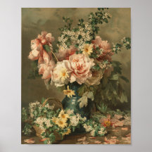 Fijn Kunst Posterprint Bloemstilleven