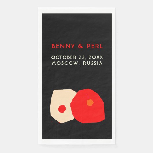 Fijn modern design Papier servet (Voorkant)