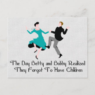 Fijn om kindvrij te zijn briefkaart