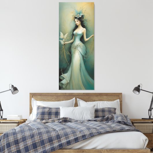 Fijn ontwerp 1 canvas afdruk (Insitu (Slaapkamer))