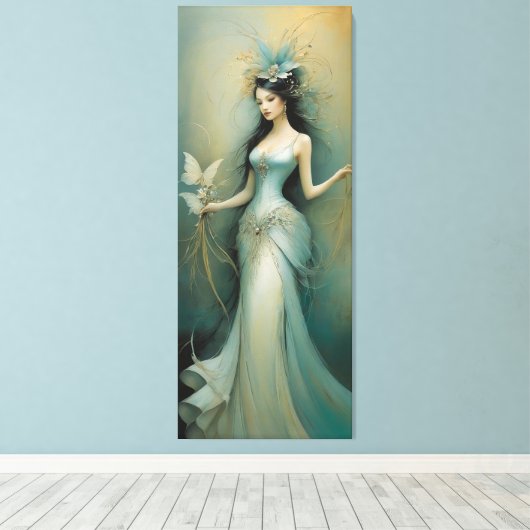 Fijn ontwerp 1 canvas afdruk (Insitu (Houten vloer))