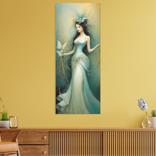 Fijn ontwerp 1 canvas afdruk (Insitu (Woonkamer))