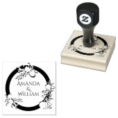 Fijn opgebloeide bruiloft 	rubberstempel (Gestempeld)