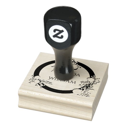 Fijn opgebloeide bruiloft 	rubberstempel (Stempel)