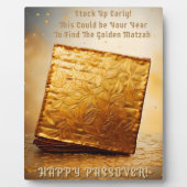 Fijn Pascha! Golden Matzah Fotoplaat (Voorkant)