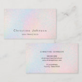 fijn pastel FAUX iriserend effect Visitekaartje (Voorkant / Achterkant)