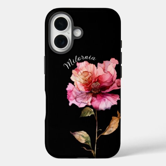 Fijn roos, personaliseren Case-Mate iPhone case (Achterkant)