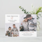 Fijn | Twee uitnodiging voor een fotoweddenschap (Staand voorkant)