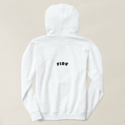 Fijn vuur huddy hoodie (Design achterkant)